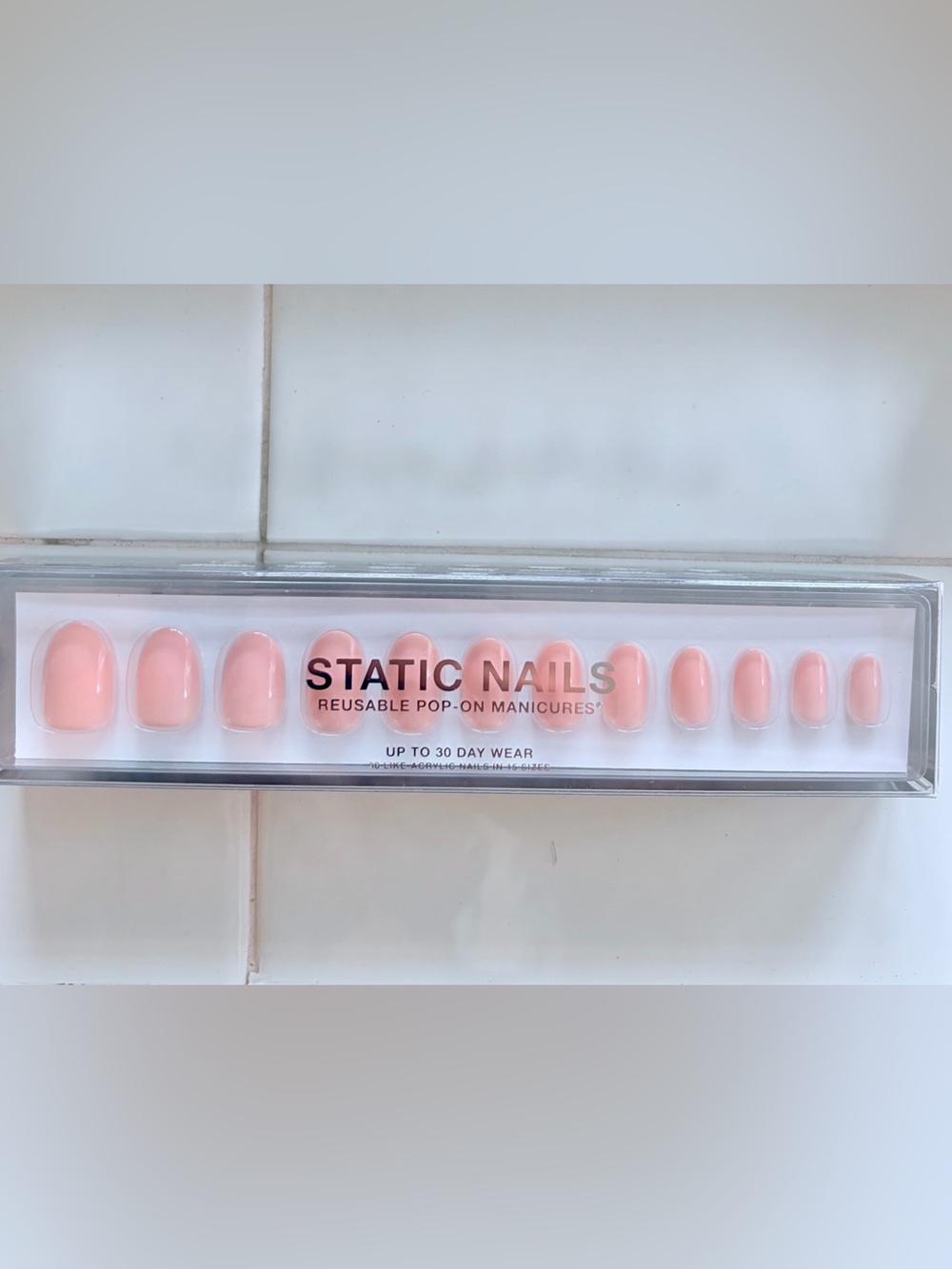 Static Nails Reusable Press-On Manicure in Soft Pink